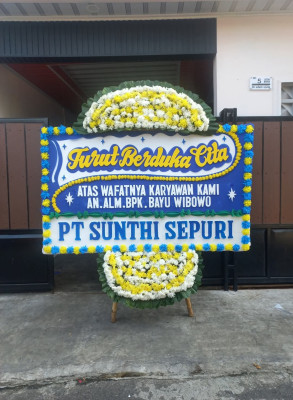 Papan Bunga Duka di Sei Mati